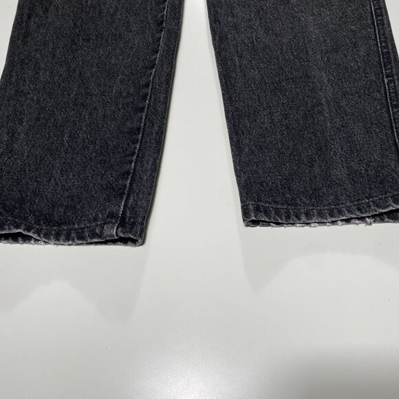 Vintage Made in USA Moschino Jeans faded black tapered denim womens 27x30 - Picture 3 of 12